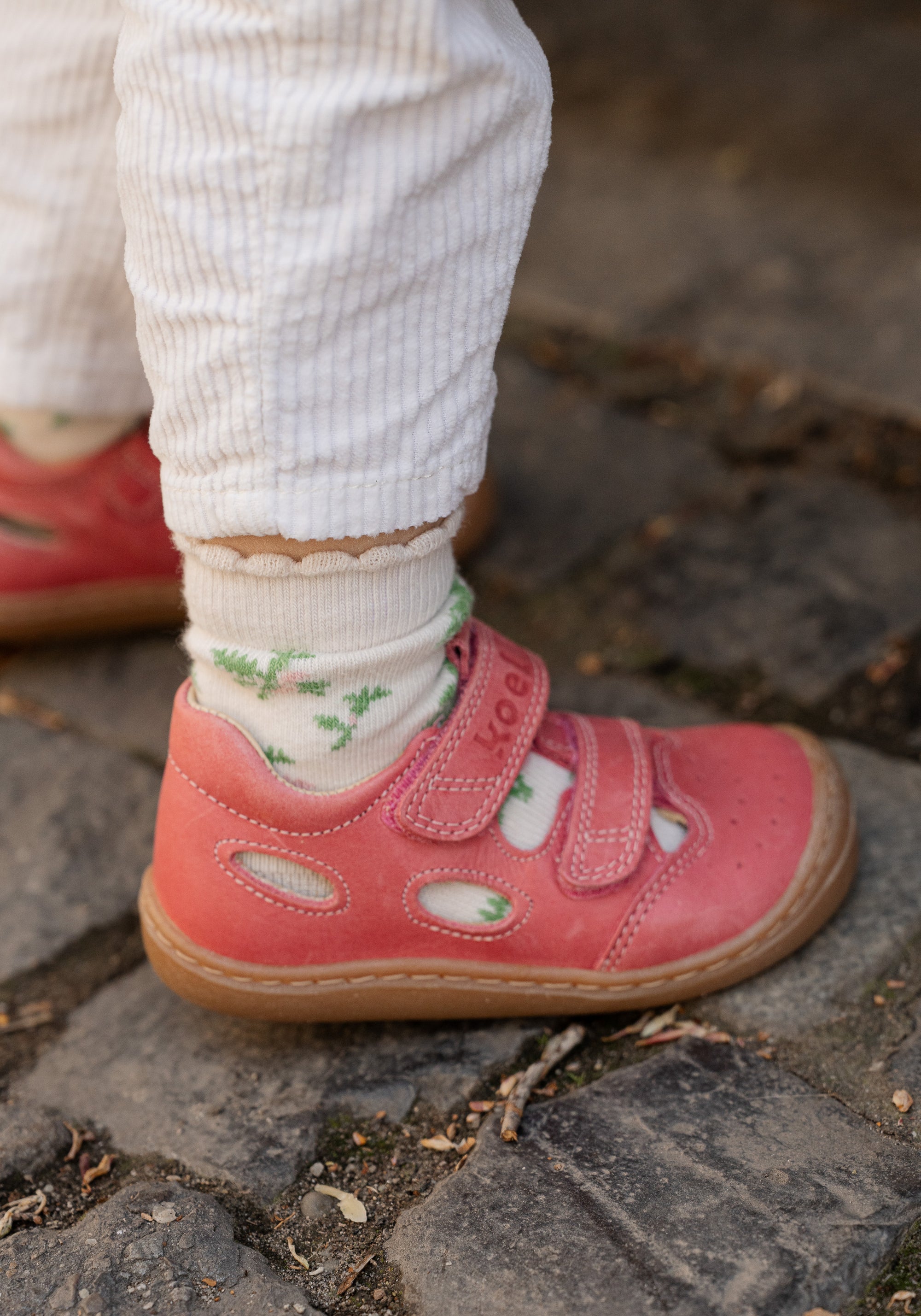 Sandale Barefoot din piele - Bep Fuchsia