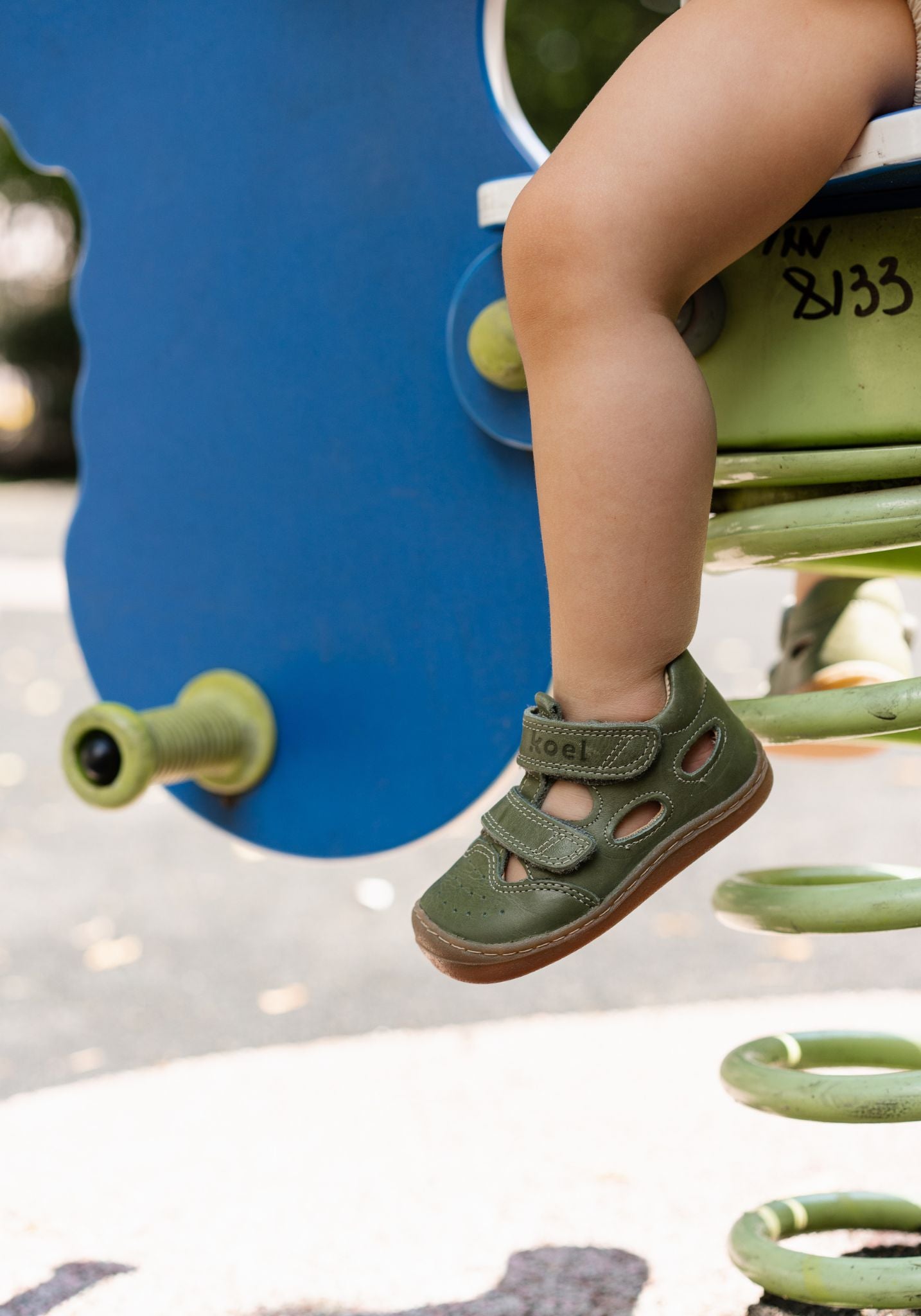 Sandale Barefoot din piele - Bep Olive