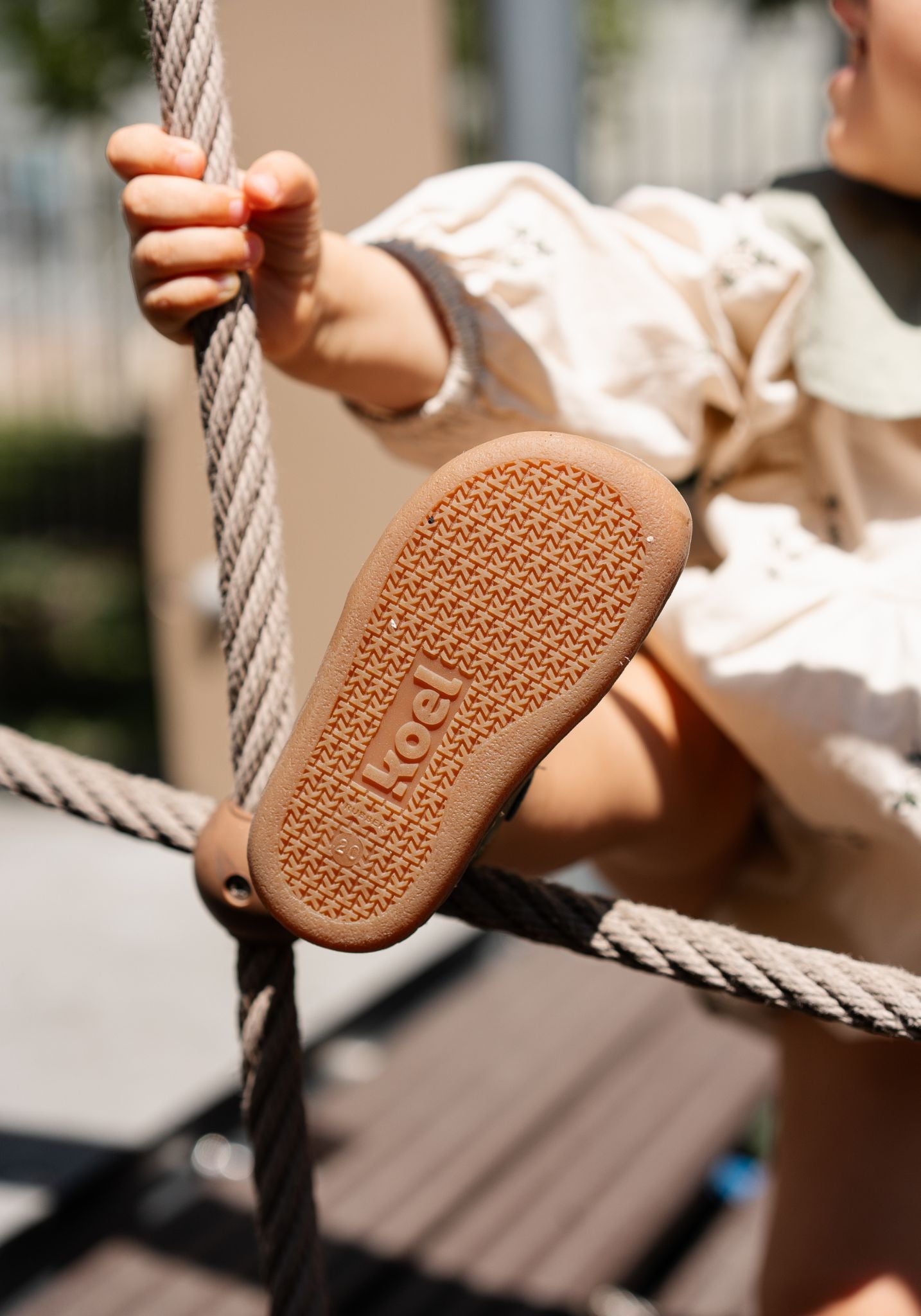 Sandale Barefoot din piele - Bep Olive