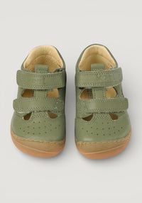 Sandale Barefoot din piele - Bep Olive 20