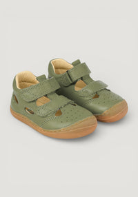 Sandale Barefoot din piele - Bep Olive 20