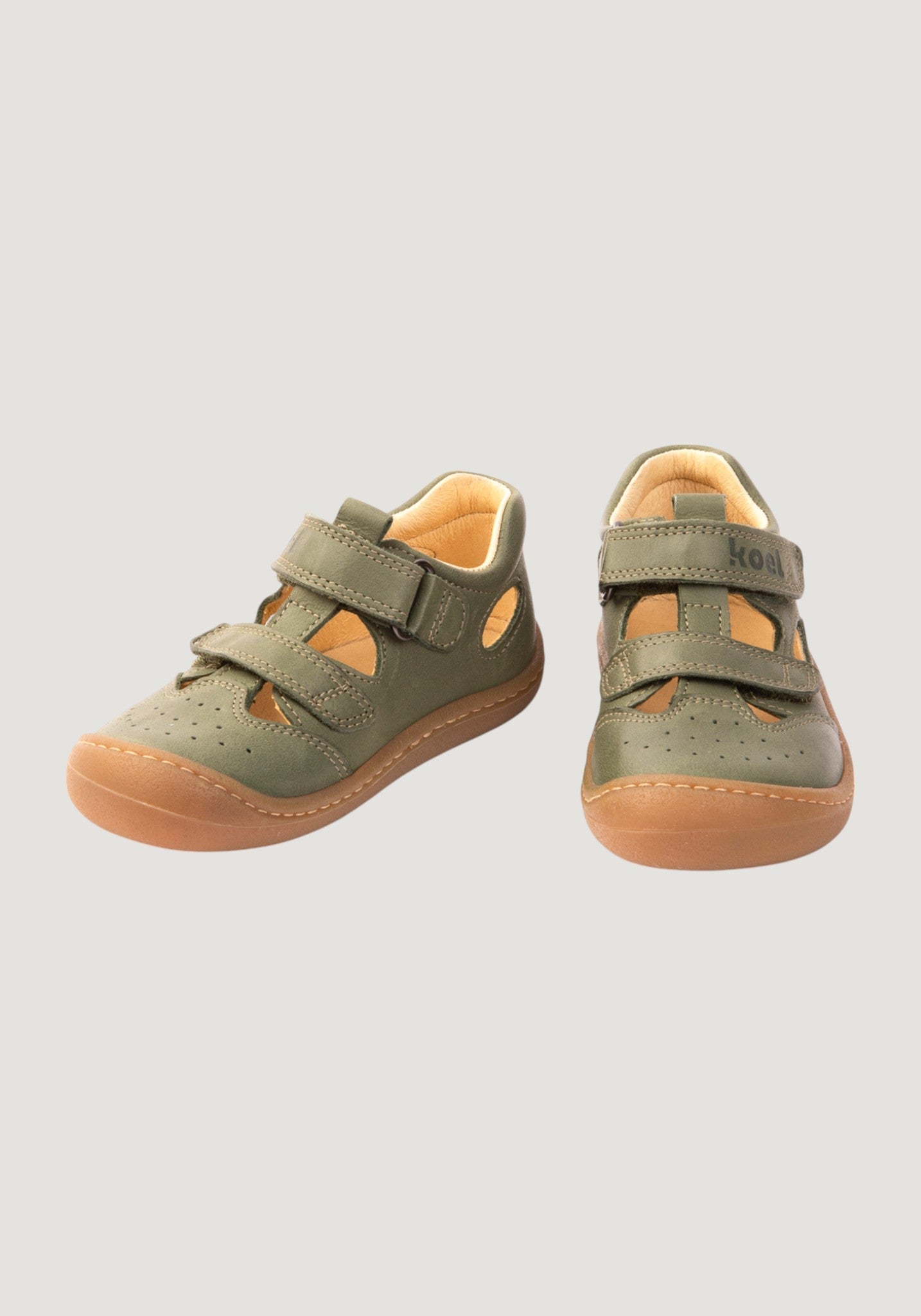Sandale Barefoot din piele - Bep Olive Koel HipHip.ro