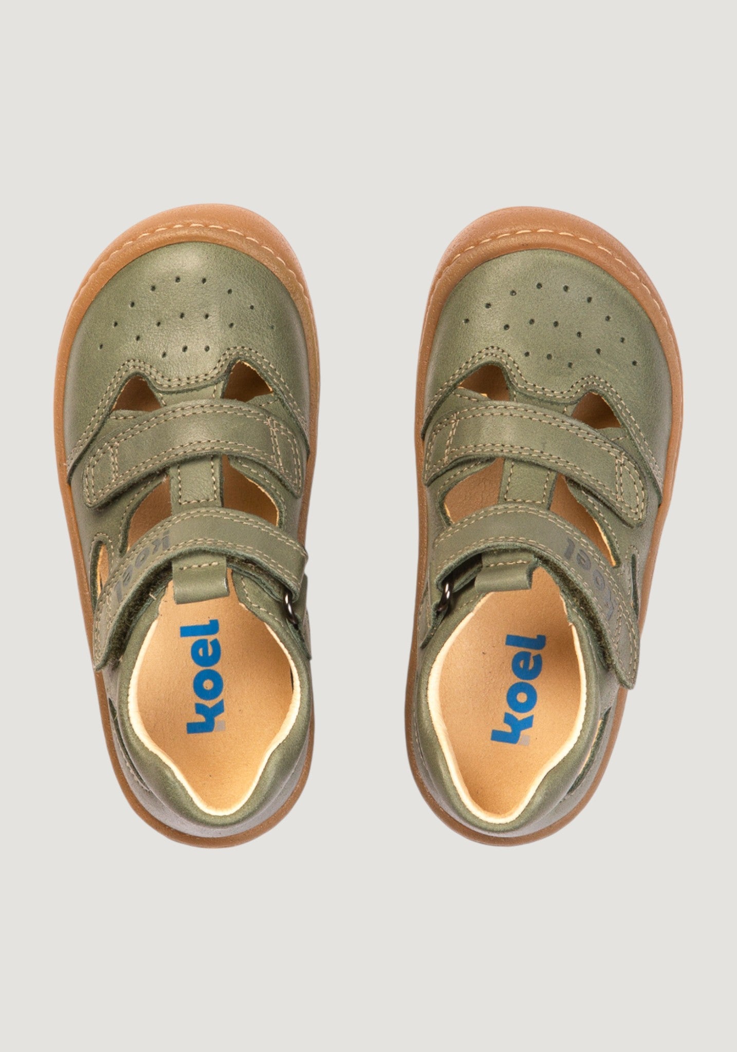 Sandale Barefoot din piele - Bep Olive Koel HipHip.ro