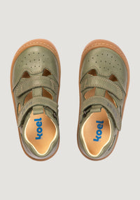 Sandale Barefoot din piele - Bep Olive Koel HipHip.ro