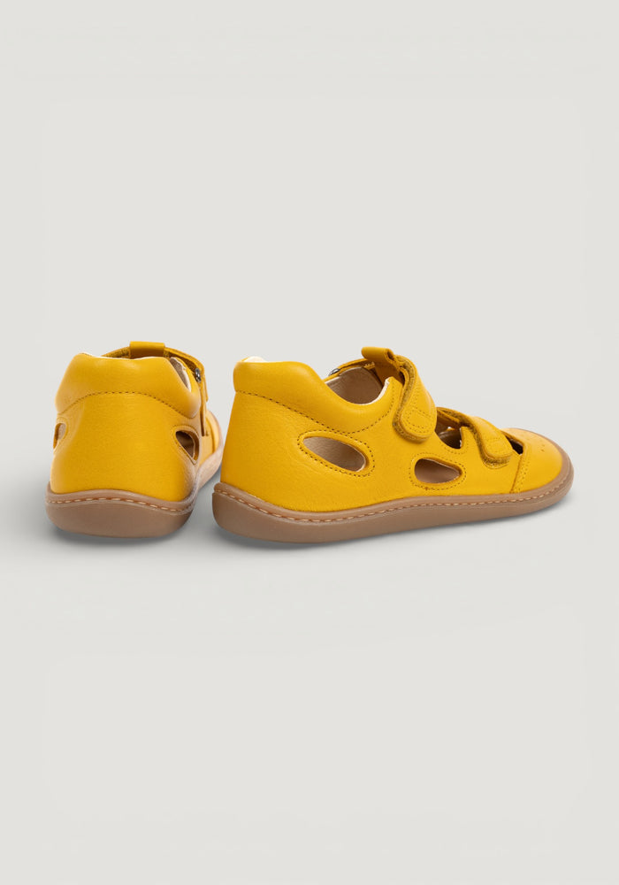 Sandale Barefoot din piele - Bep Yellow 20