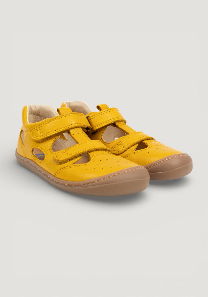 Sandale Barefoot din piele - Bep Yellow 20