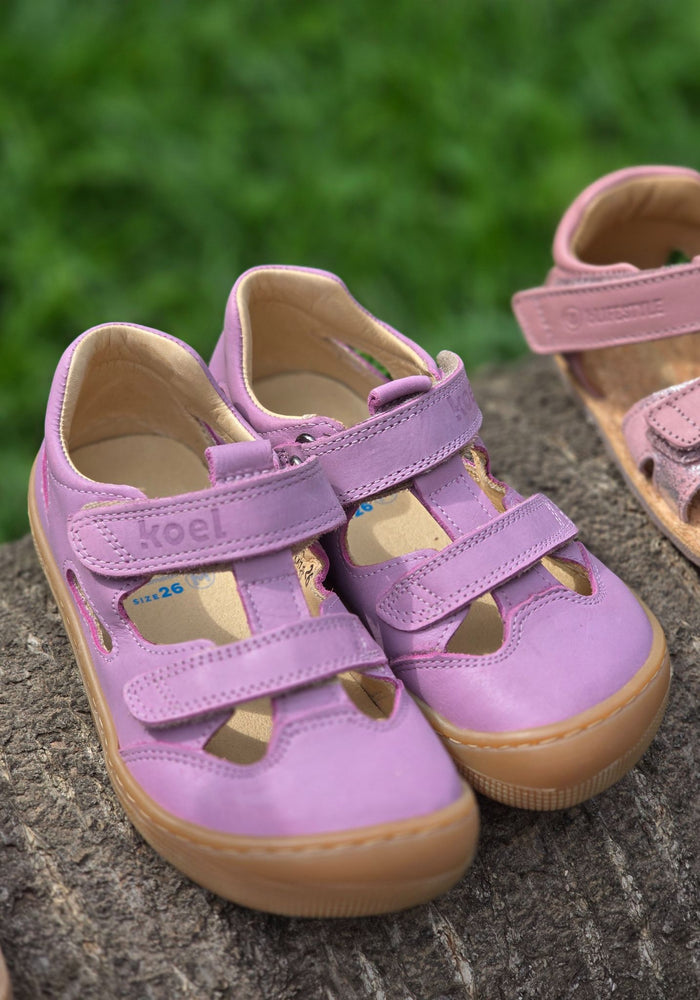 Sandale Barefoot din piele - Deen Lavandel