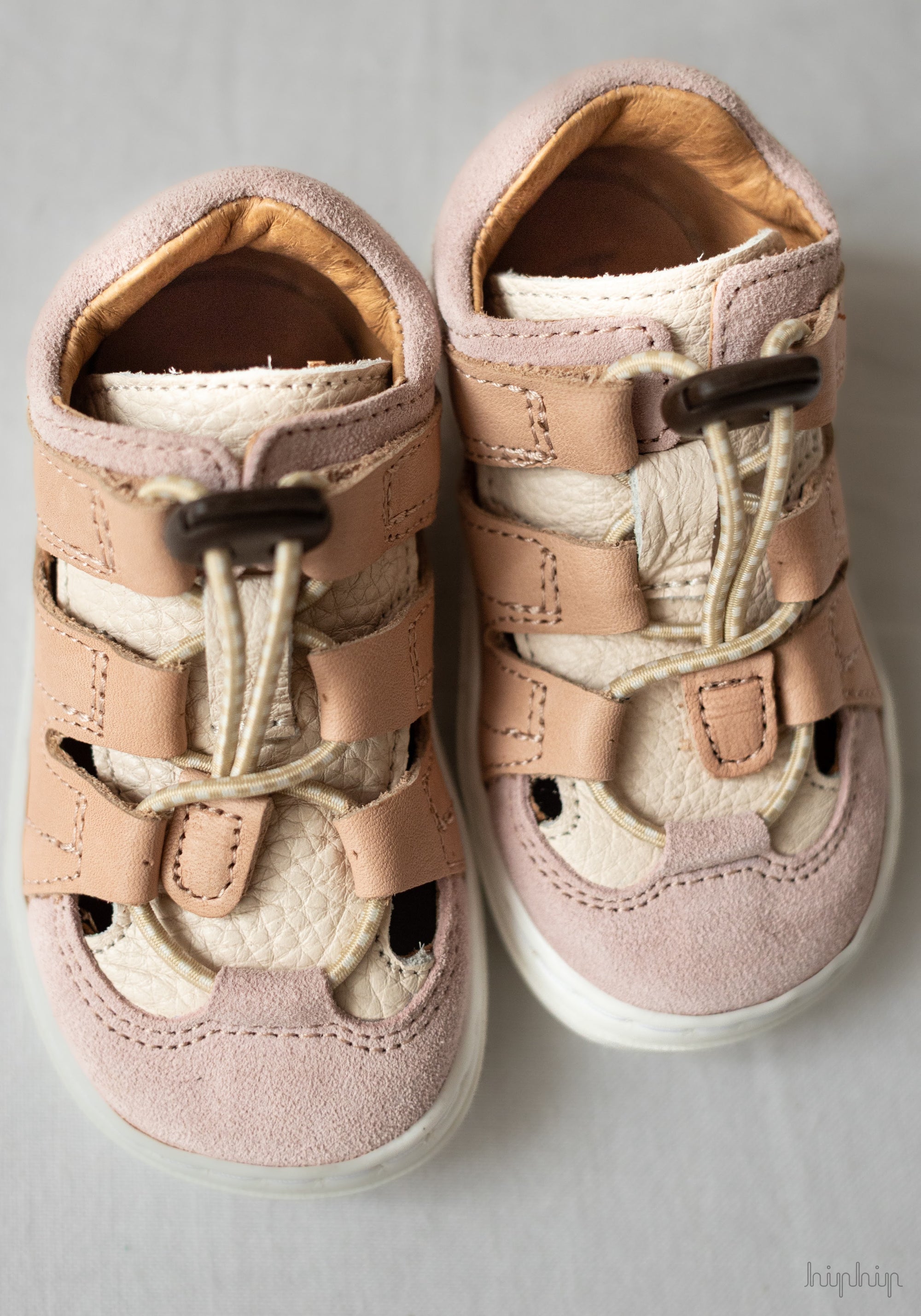 Sandale Barefoot din piele - Fletcher Peach Melba