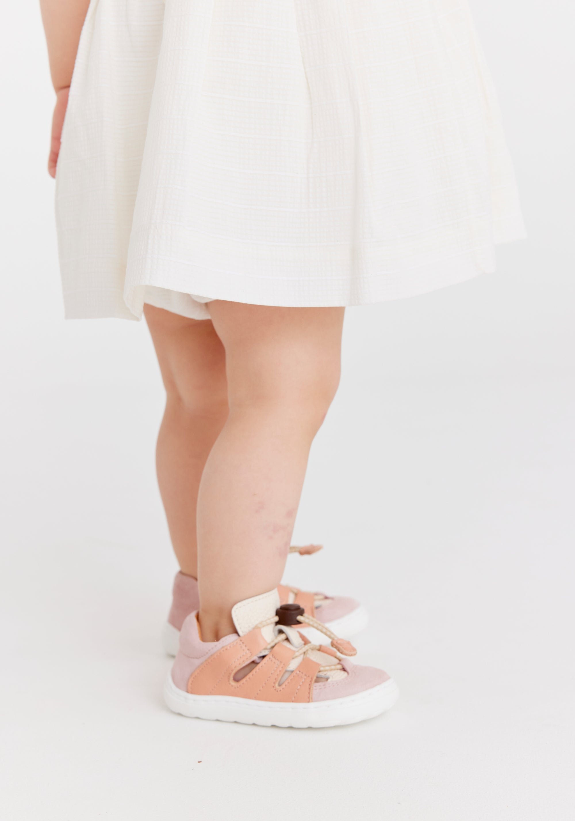 Sandale Barefoot piele - Fletcher Peach Melba