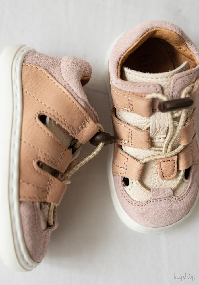 Sandale Barefoot din piele - Fletcher Peach Melba