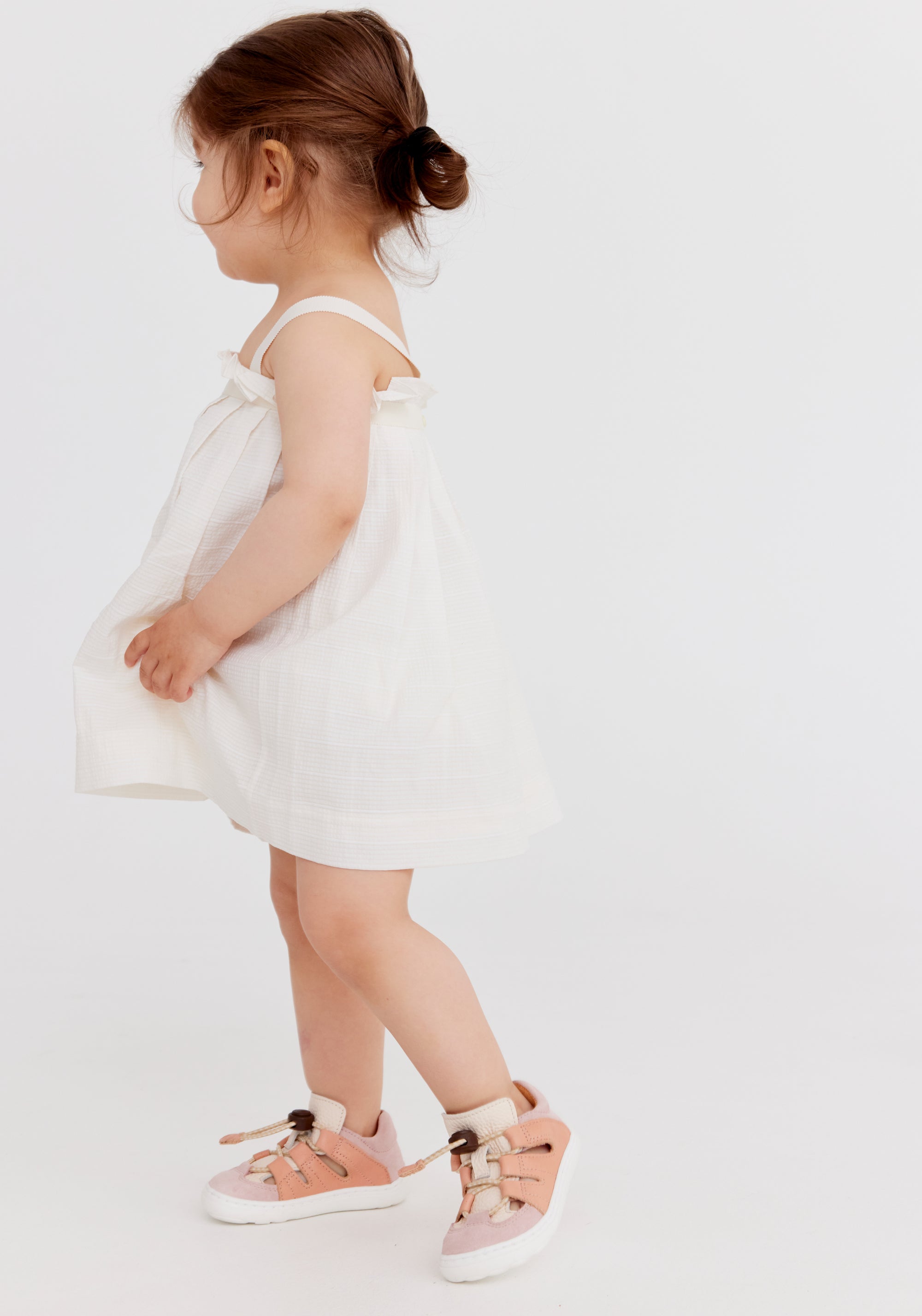 Sandale Barefoot piele - Fletcher Peach Melba