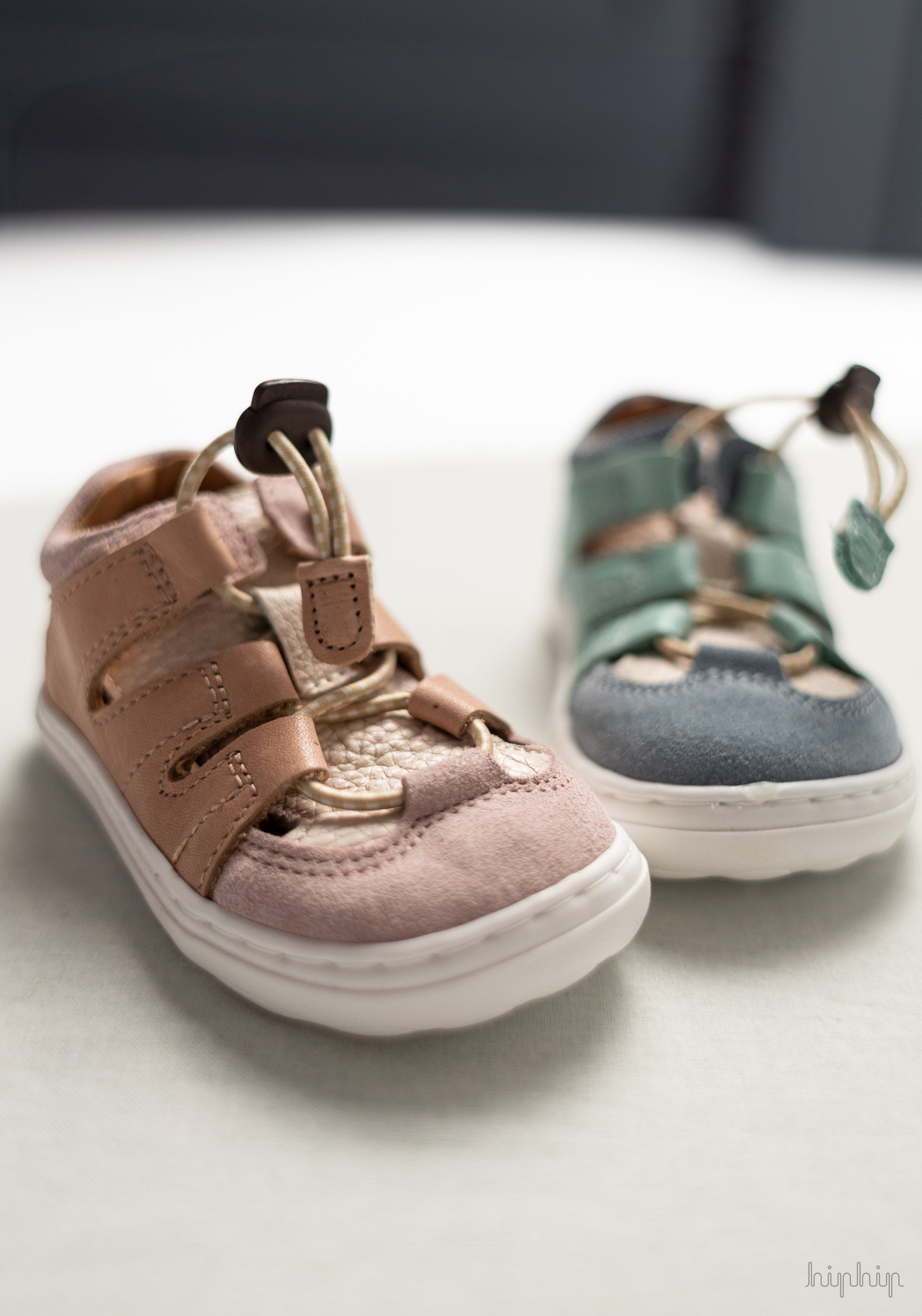 Sandale Barefoot din piele - Fletcher Peach Melba