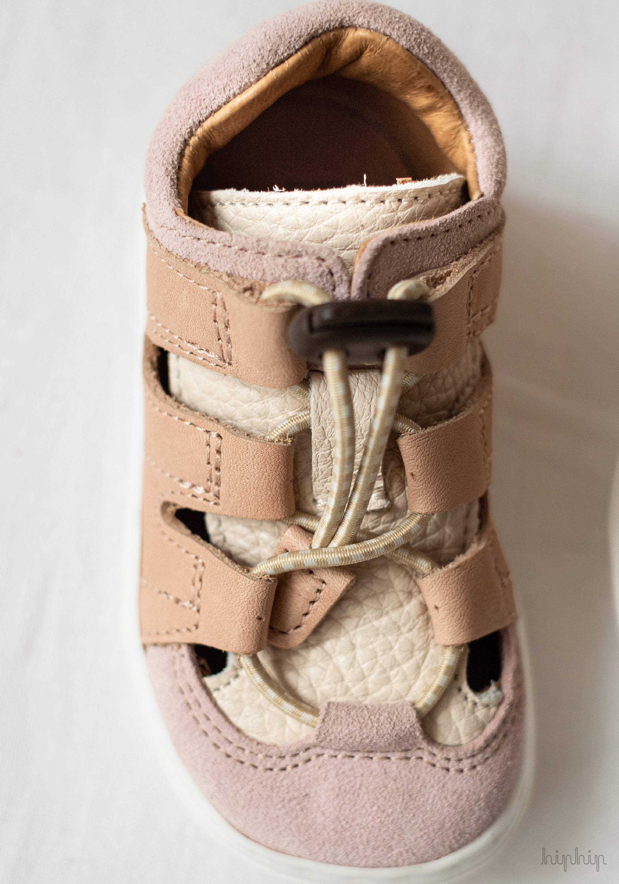 Sandale Barefoot din piele - Fletcher Peach Melba