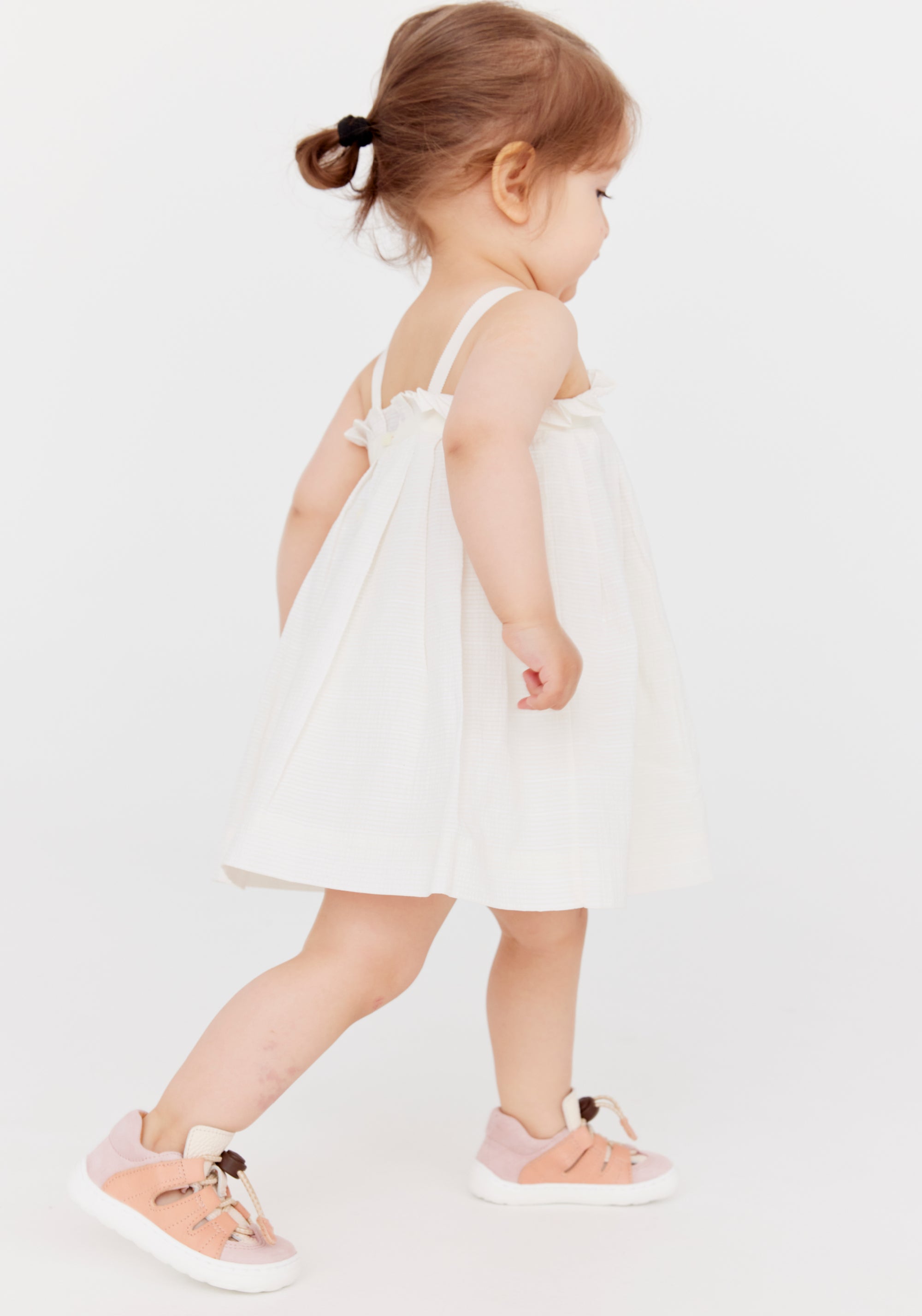 Sandale Barefoot piele - Fletcher Peach Melba