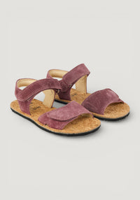 Sandale Barefoot din piele întoarsă - Ashley Old Pink