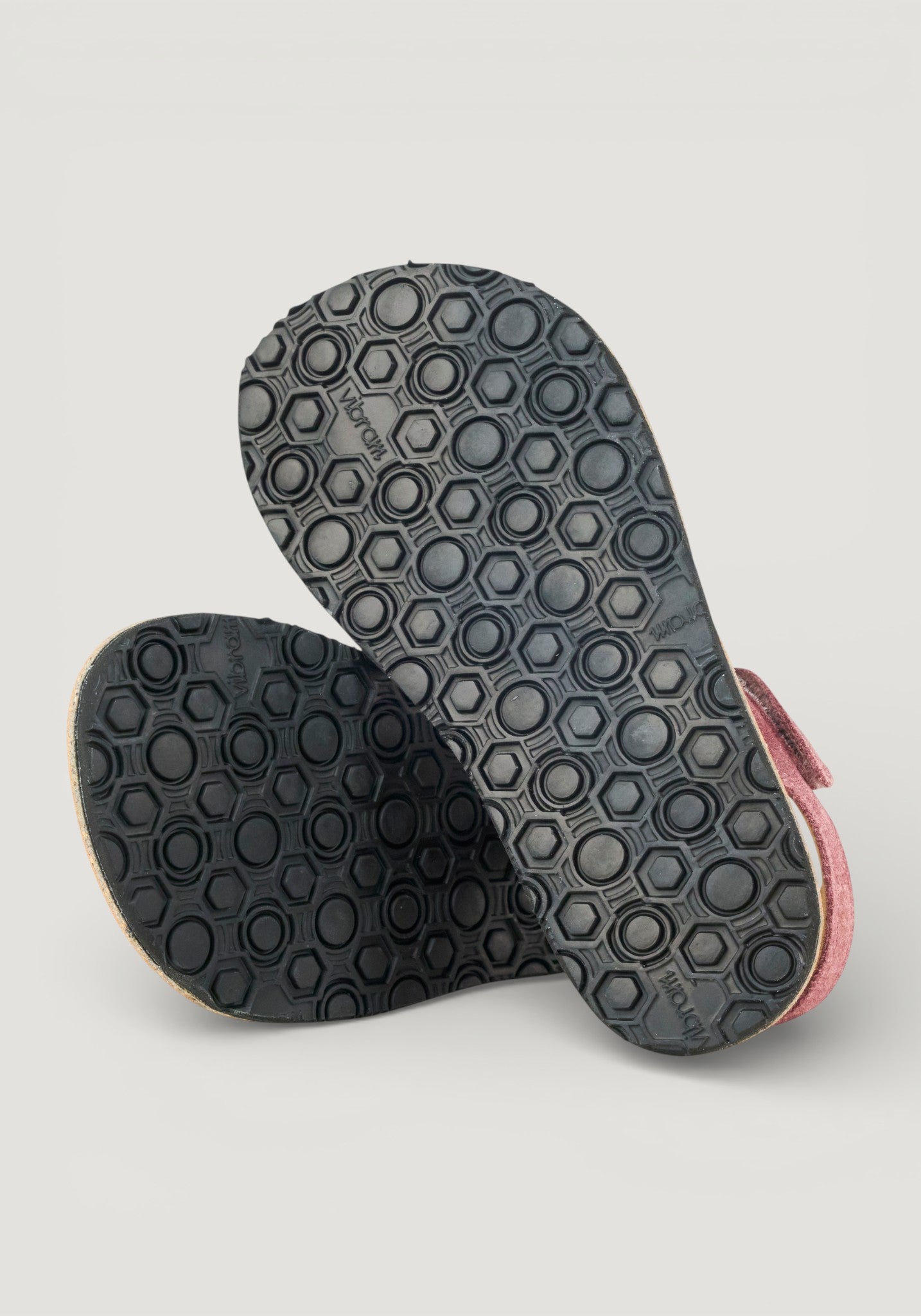 Sandale Barefoot din piele întoarsă - Ashley Old Pink