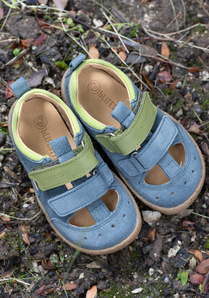 Sandale Barefoot din piele întoarsă - Salamandra Sea Blue
