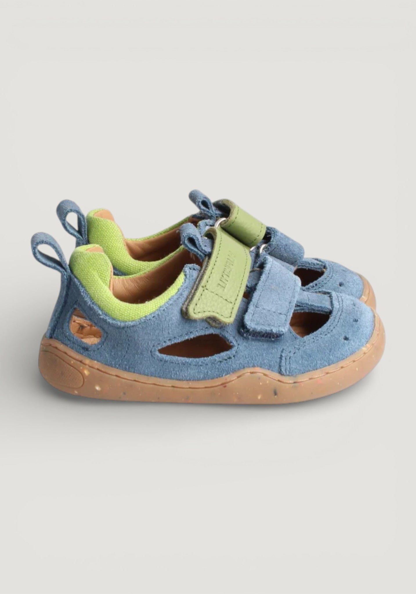 Sandale Barefoot din piele întoarsă - Salamandra Sea Blue