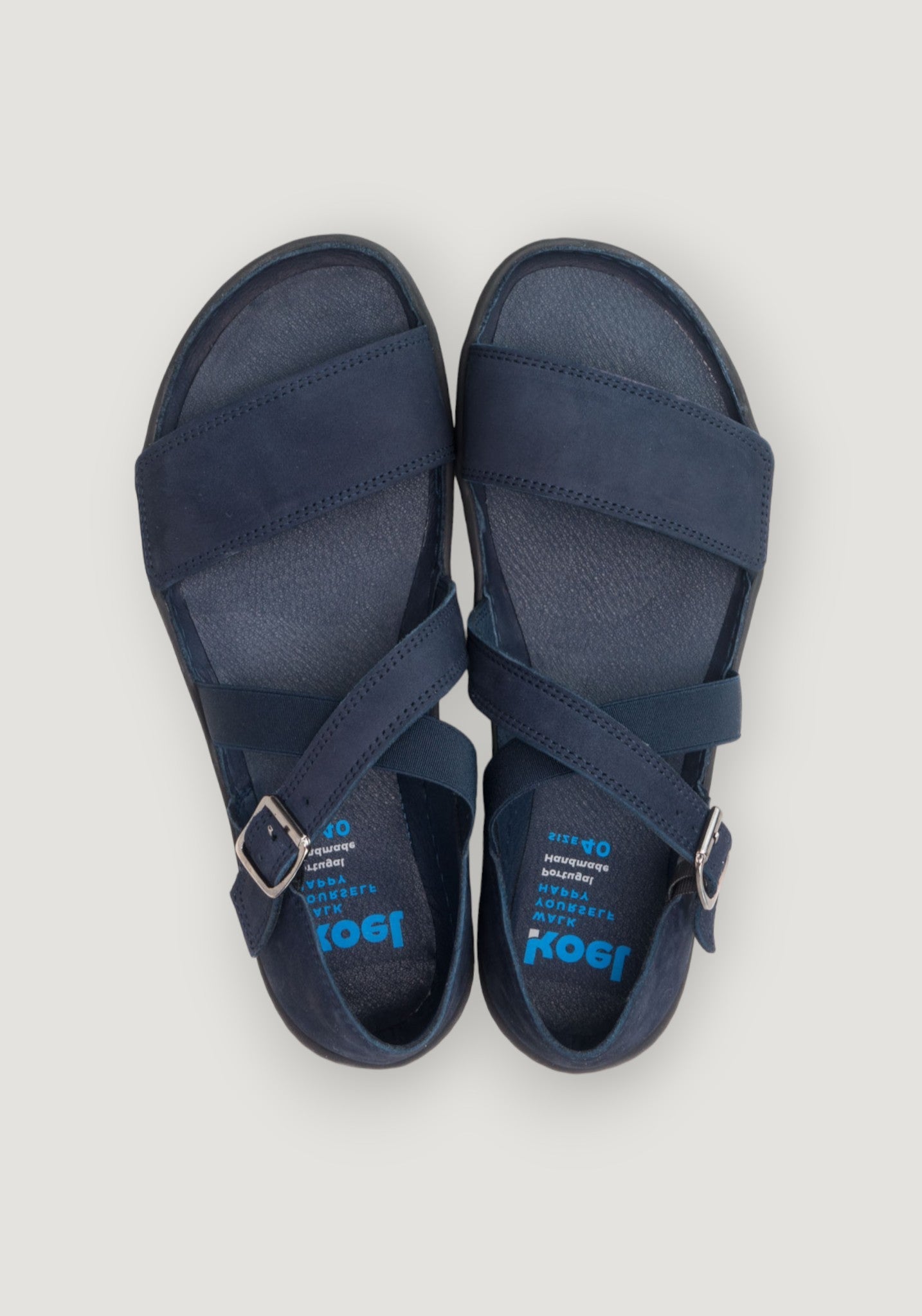 Sandale Barefoot femei din piele - Isa Navy Koel HipHip.ro
