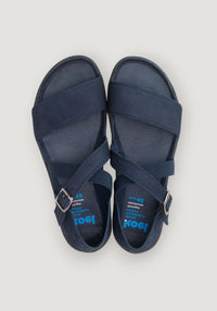 Sandale Barefoot femei din piele - Isa Navy Koel HipHip.ro