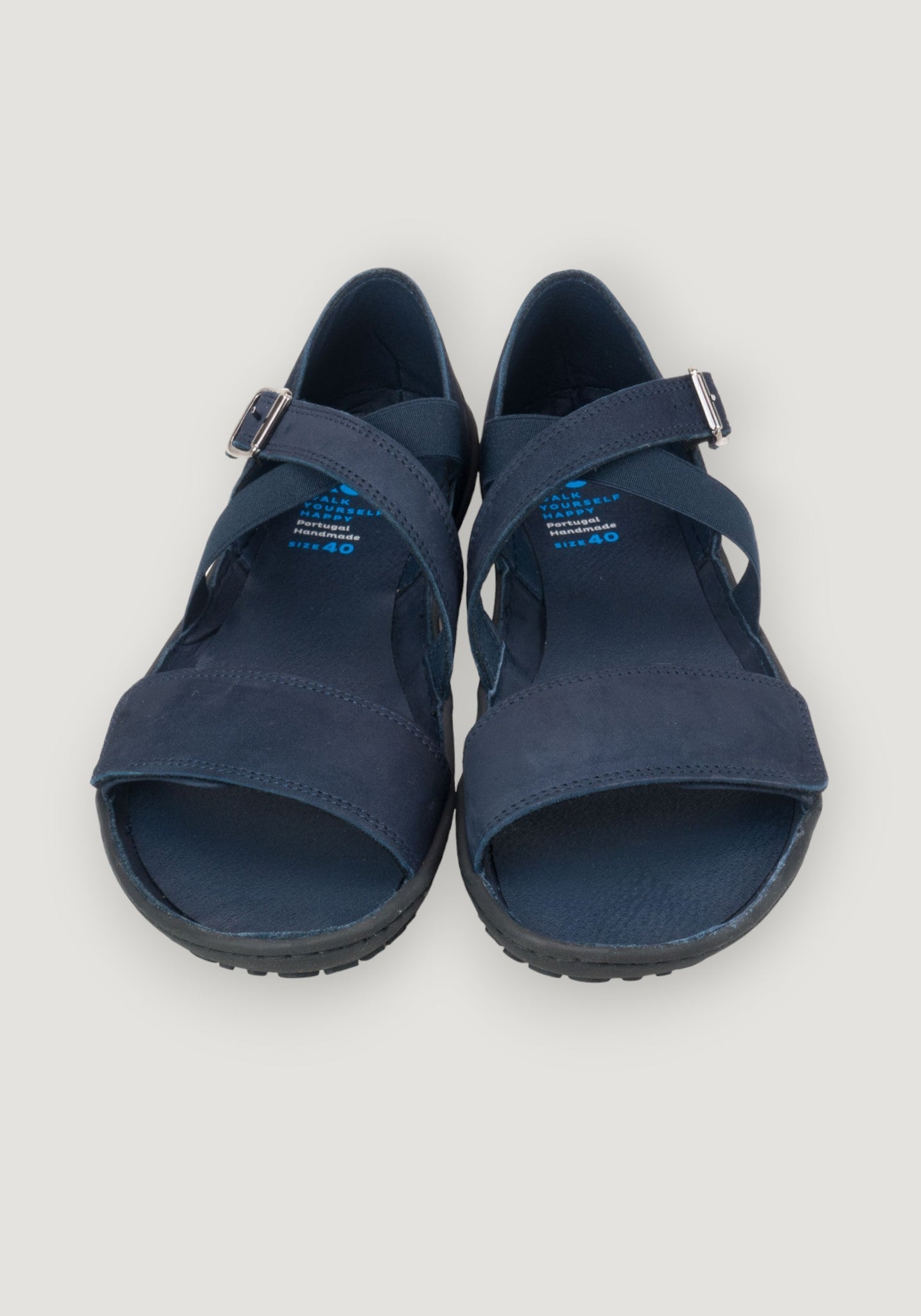 Sandale Barefoot femei din piele - Isa Navy Koel HipHip.ro