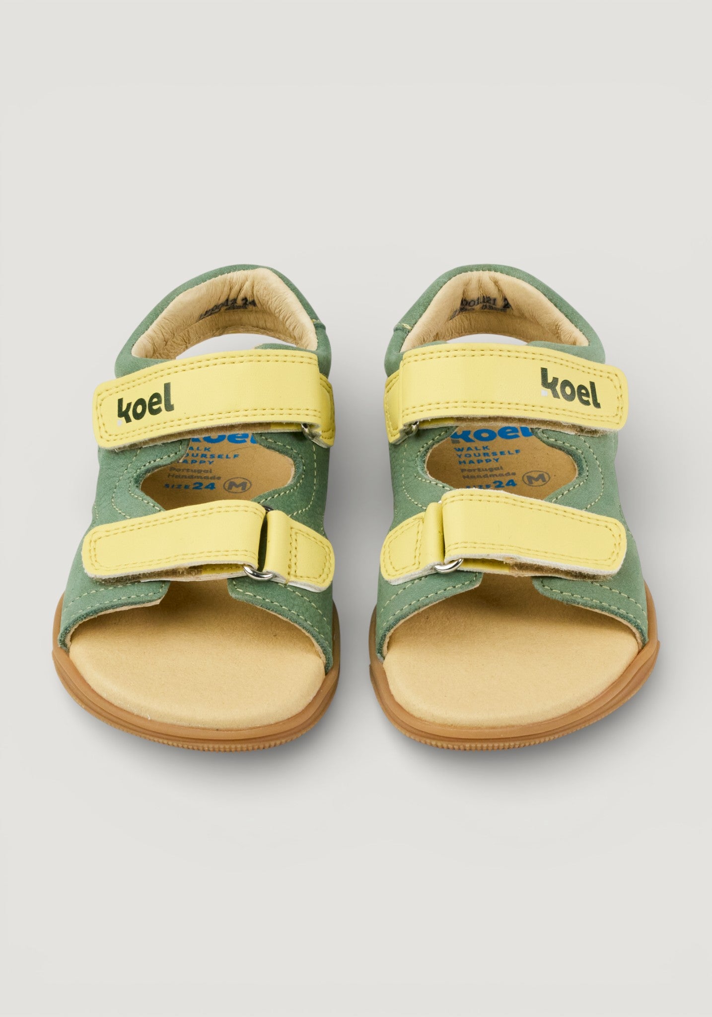 Sandale Barefoot din piele - Ova Olive