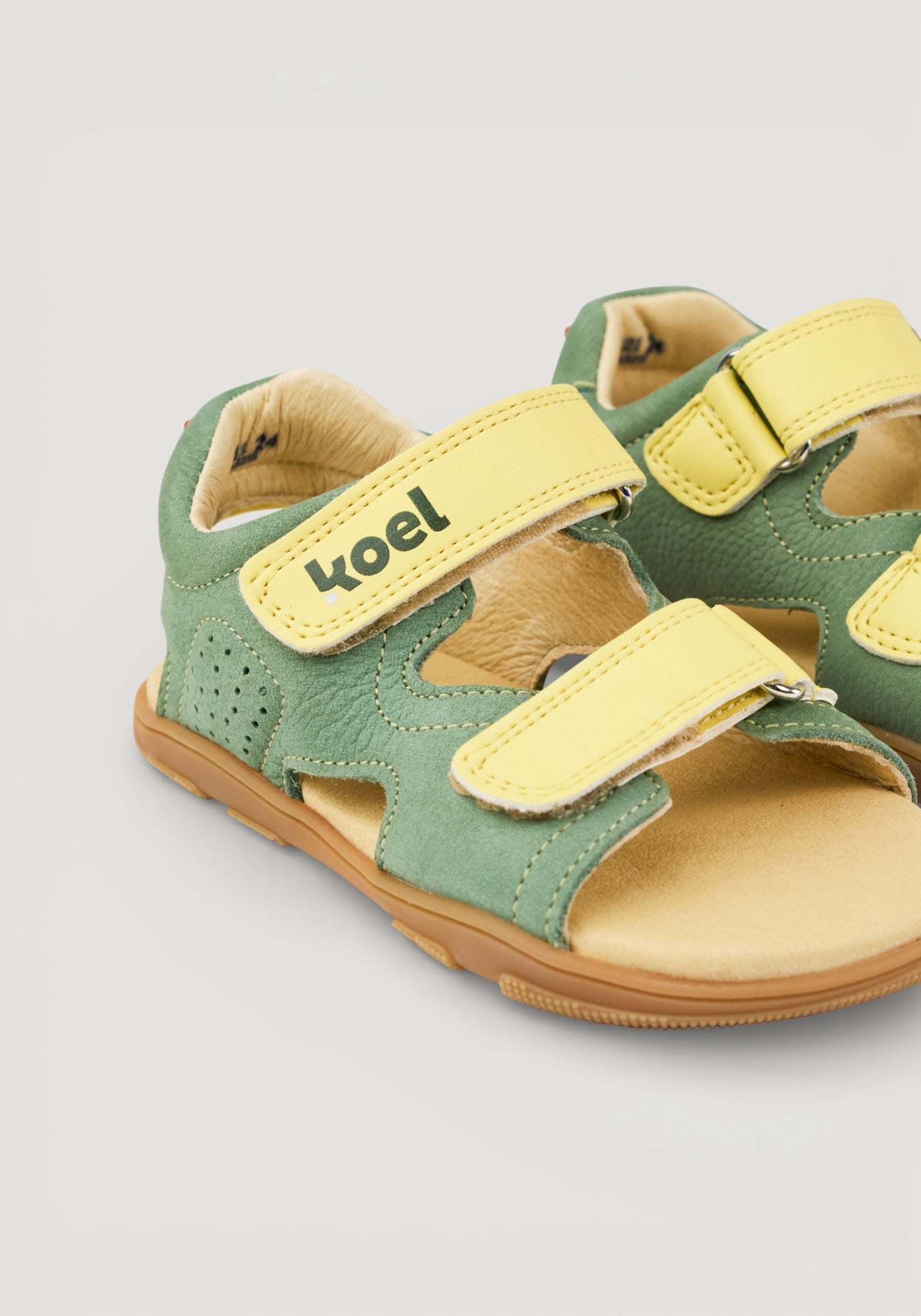 Sandale Barefoot din piele - Ova Olive