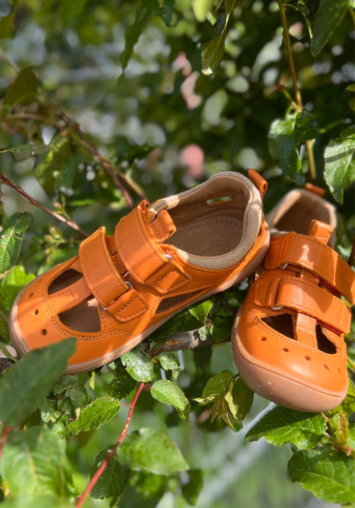 Sandale Barefoot din piele - Salamandra Apricot