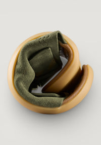 Sandale Barefoot din piele - Sensus Yin Slide Men Dark Olive