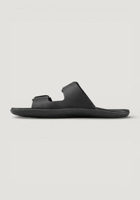 Sandale Barefoot din piele - Sensus Yin Slide Women Obsidian
