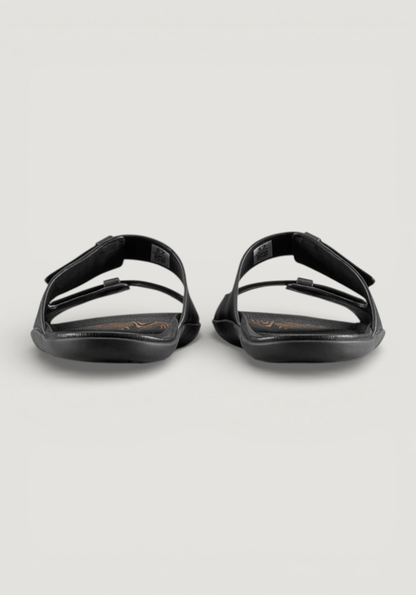 Sandale Barefoot din piele - Sensus Yin Slide Women Obsidian