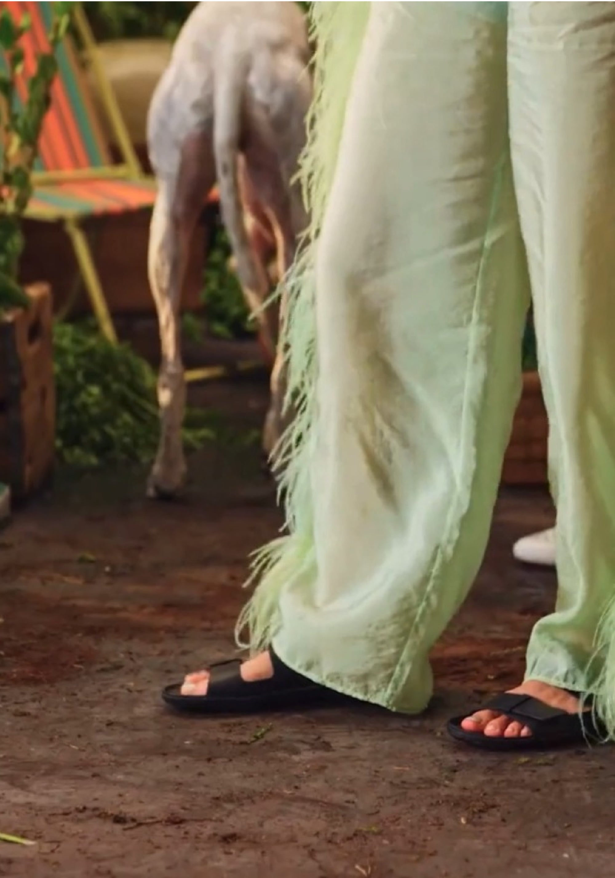 Sandale Barefoot din piele - Sensus Yin Slide Women Obsidian