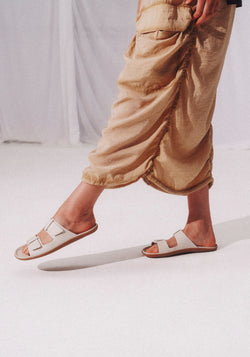 Sandale Barefoot din piele - Sensus Yin Slide Women Sand