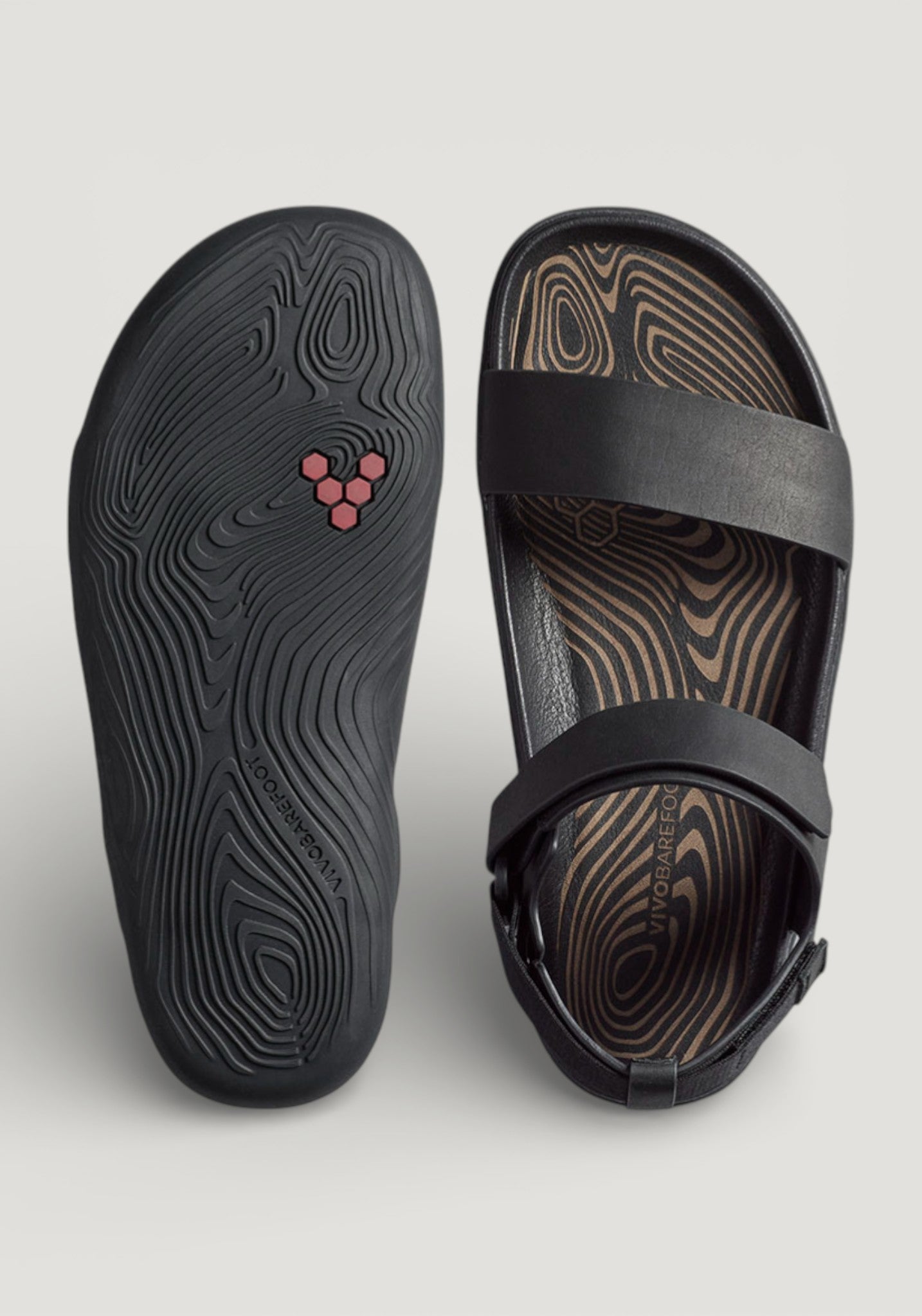 Sandale Barefoot din piele - Sensus Yin Women Obsidian