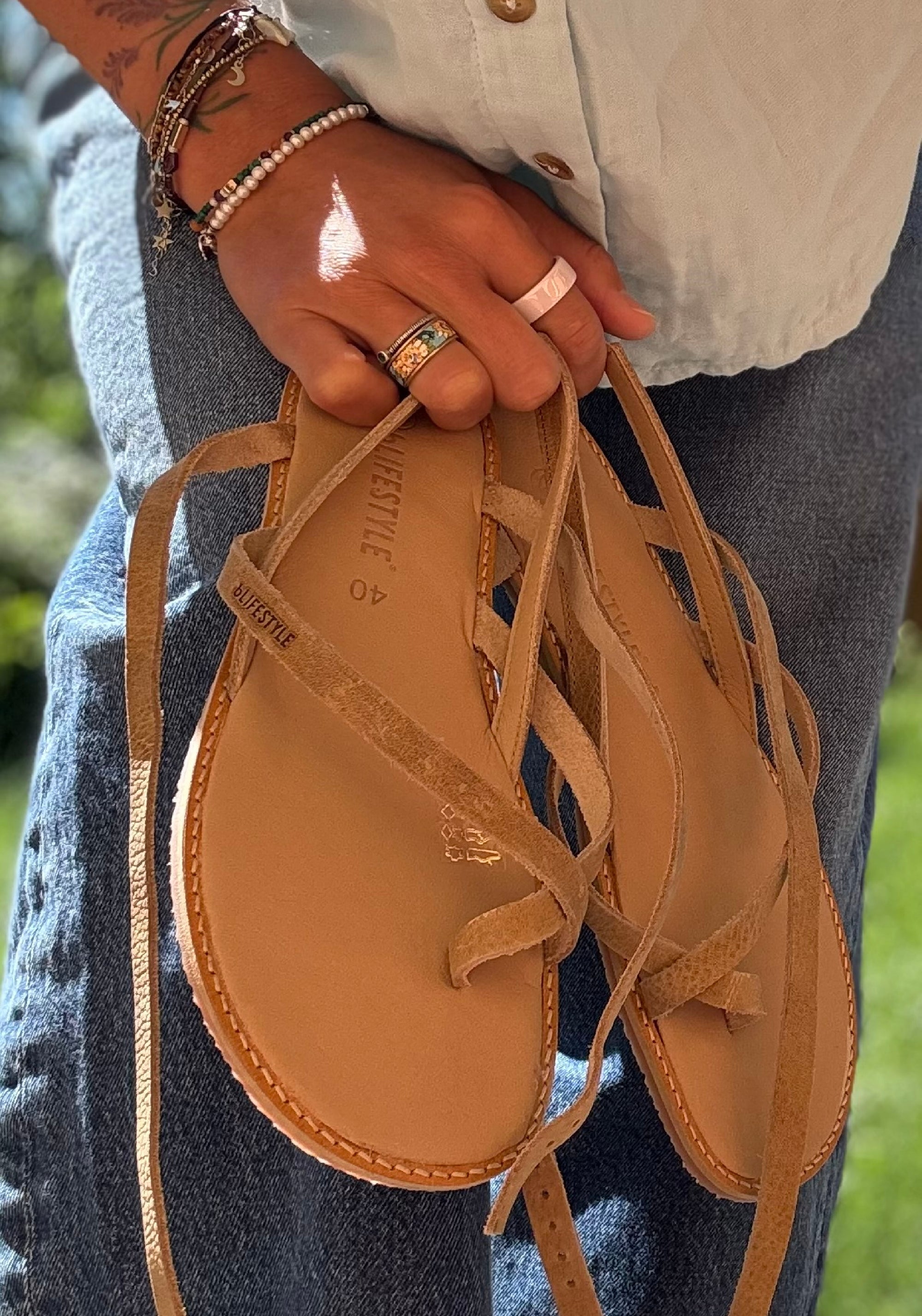 Sandale Barefoot din piele - Sunny Style Sand