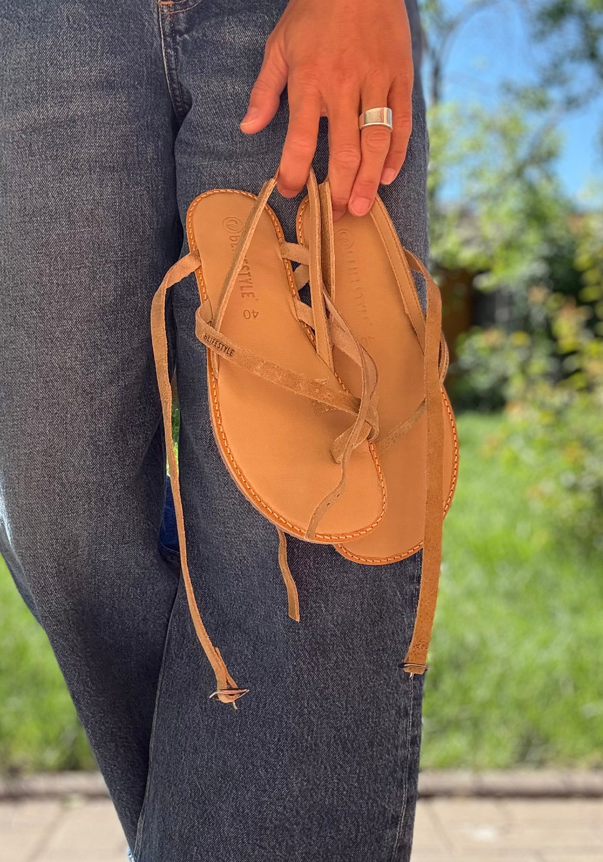 Sandale Barefoot din piele - Sunny Style Sand