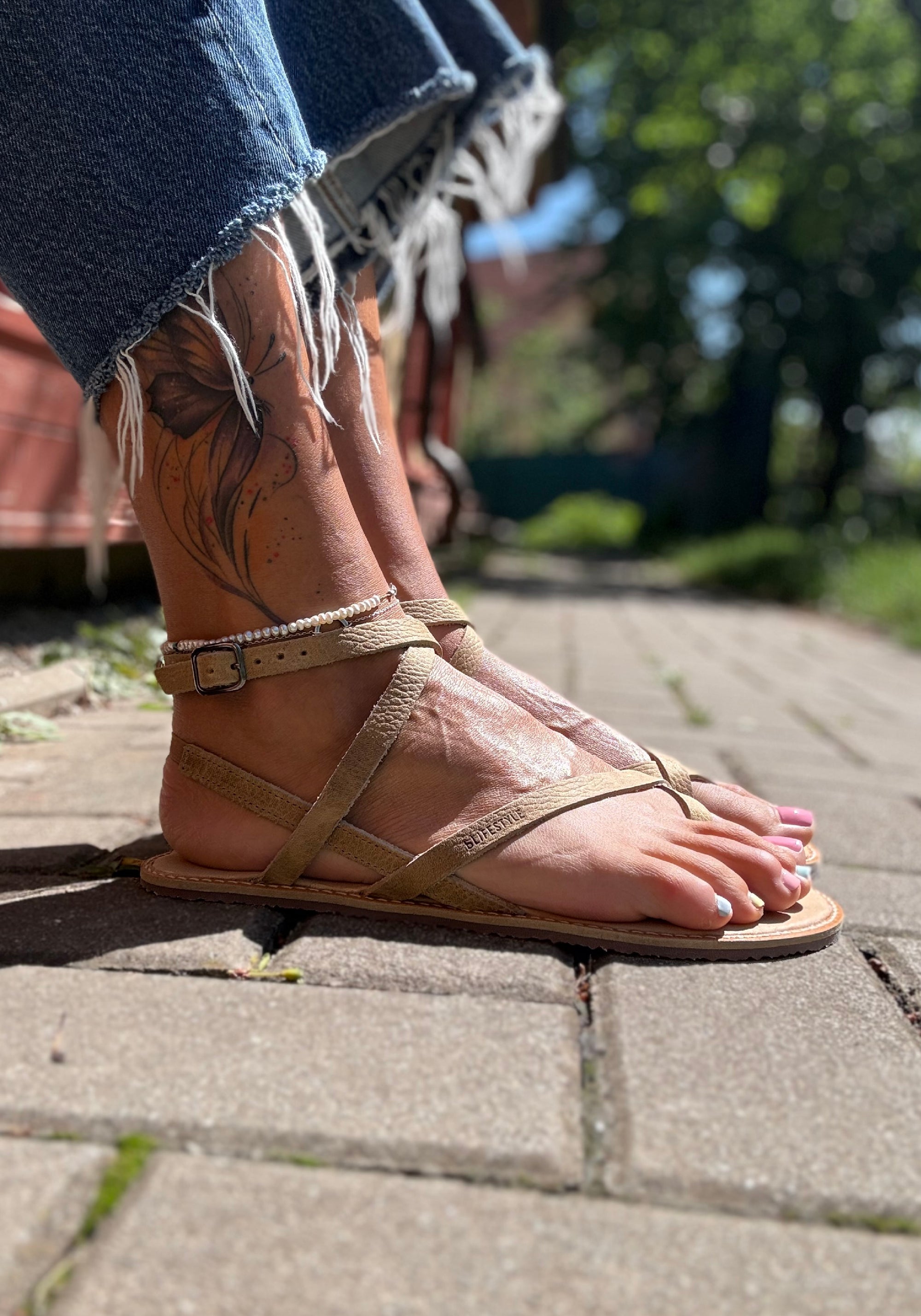 Sandale Barefoot din piele - Sunny Style Sand
