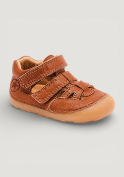 Sandale Barefoot din piele - Tate Cognac