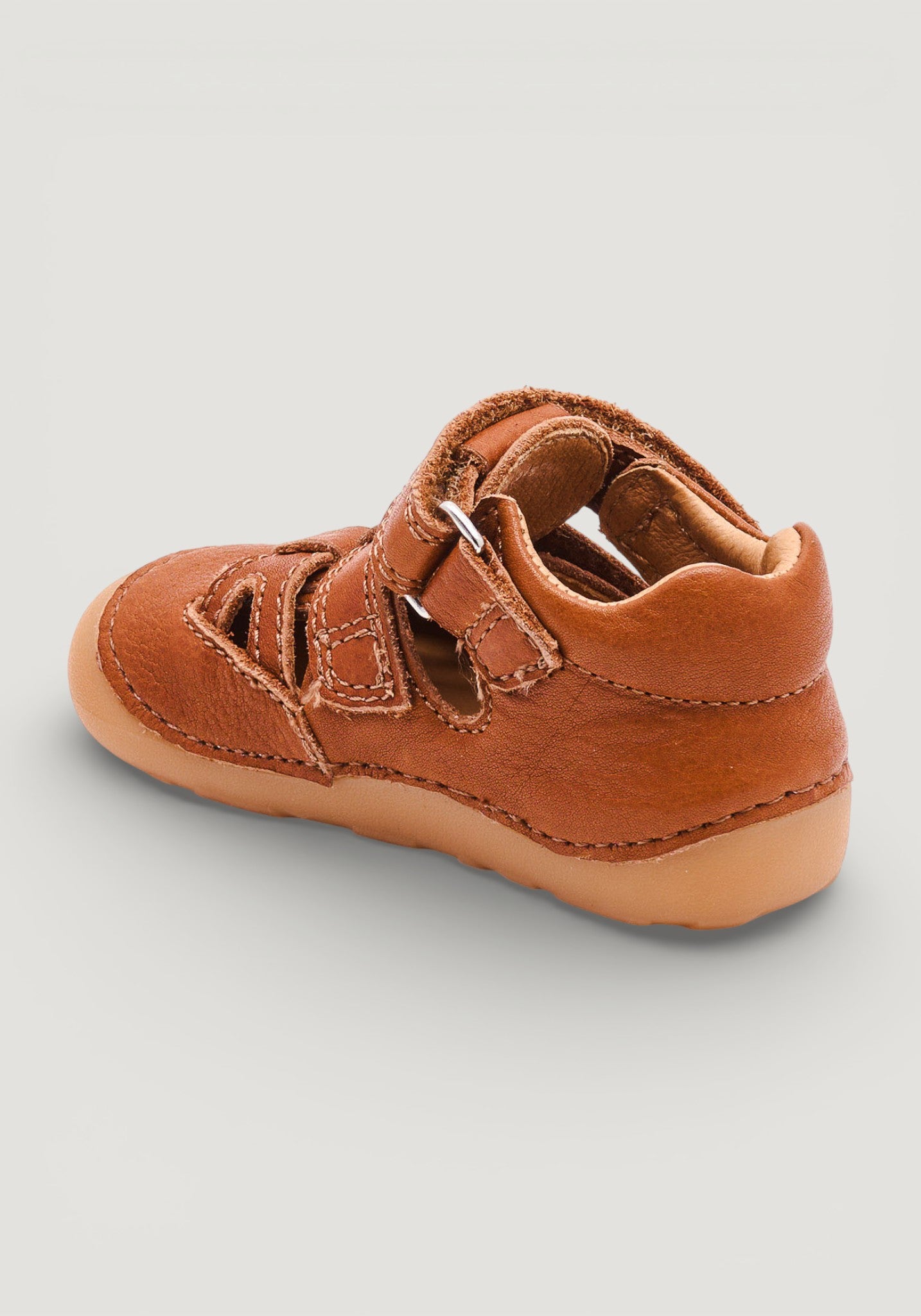 Sandale Barefoot din piele - Tate Cognac