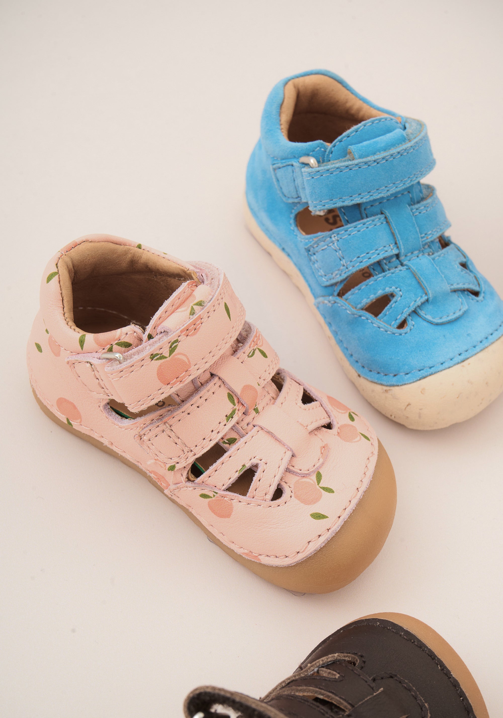 Sandale Barefoot din piele - Tate Peach