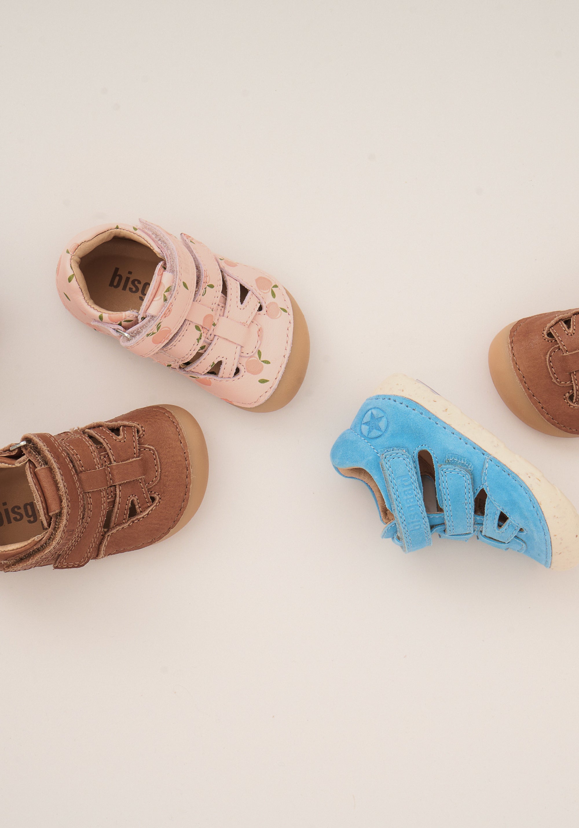 Sandale Barefoot din piele - Tate Cognac