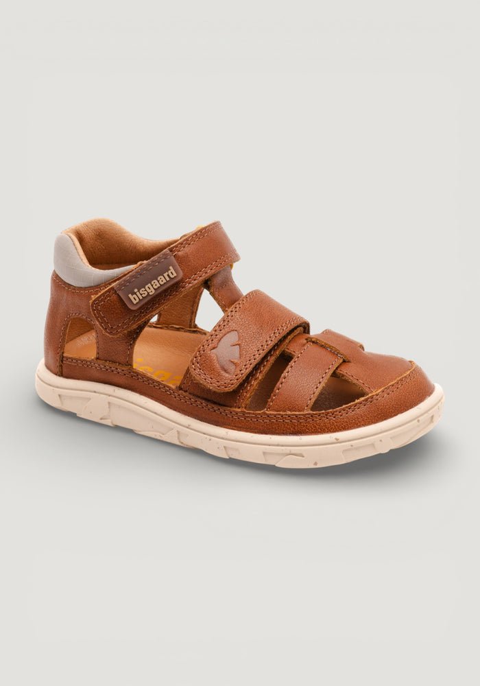 Sandale Barefoot din piele - Vic Cognac