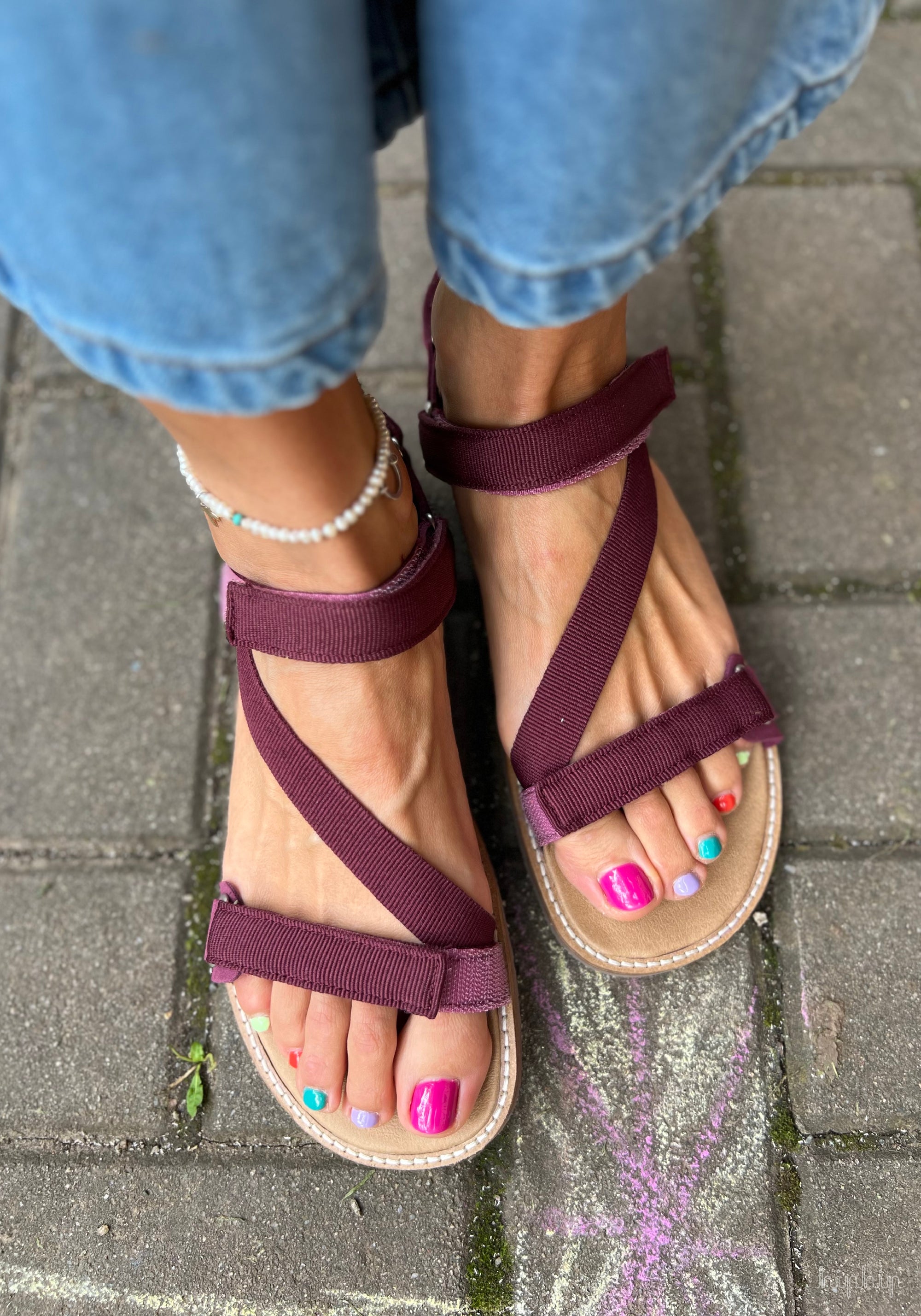 Sandale Barefoot femei - Bare Style Berry