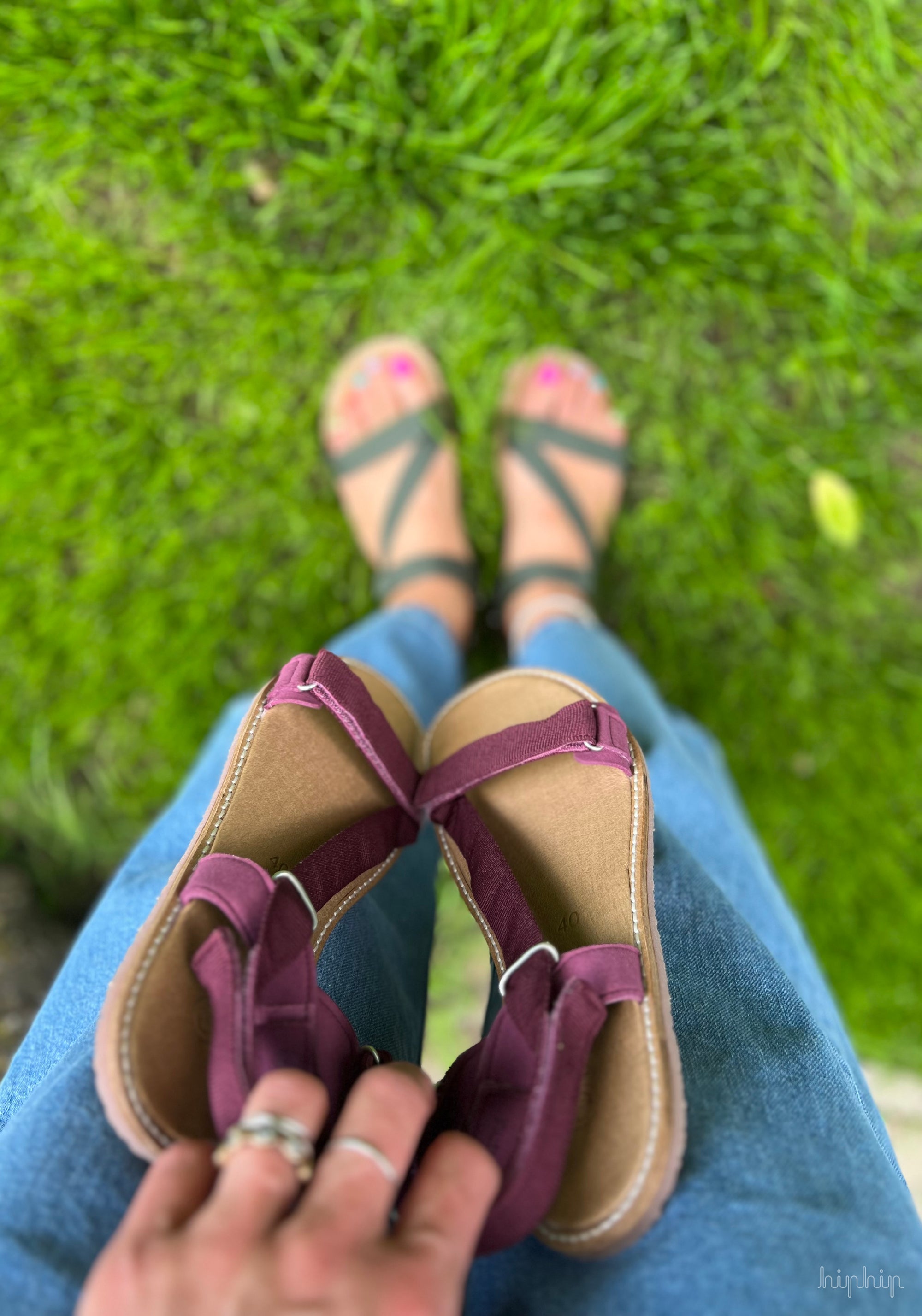 Sandale Barefoot femei - Bare Style Berry