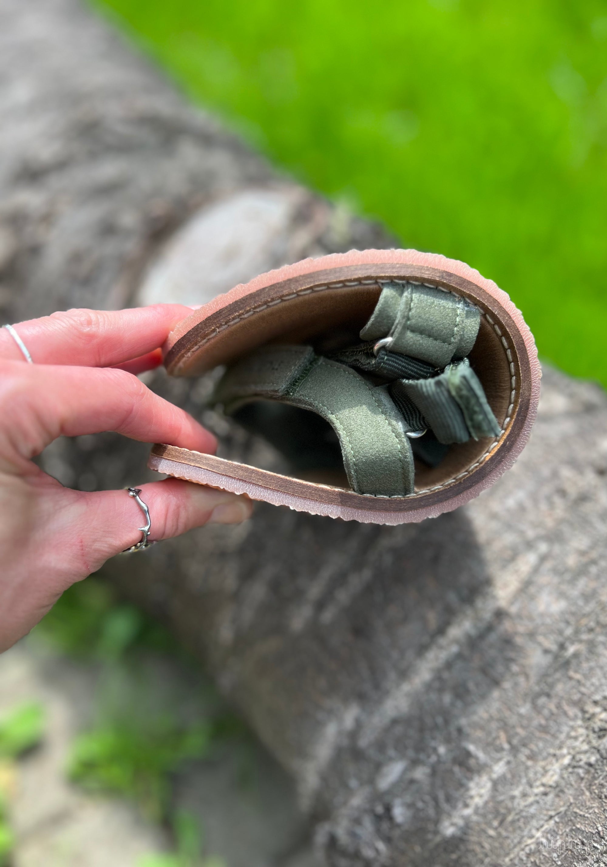 Sandale Barefoot femei - Bare Style Olive