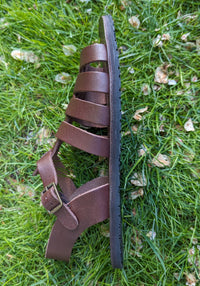 Sandale Barefoot femei din piele - Athena Chocolate Koel HipHip.ro