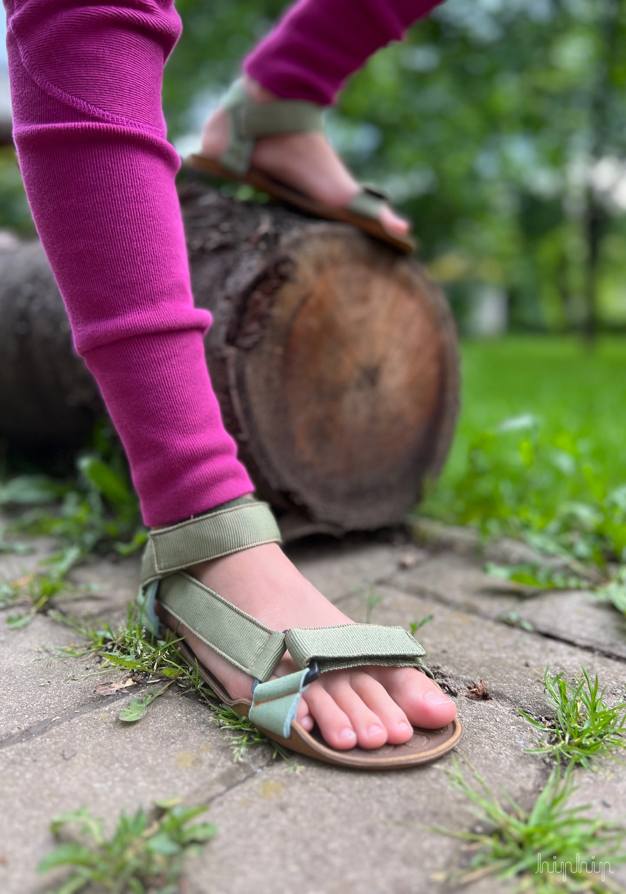 Sandale Barefoot - Niobe Green Moss