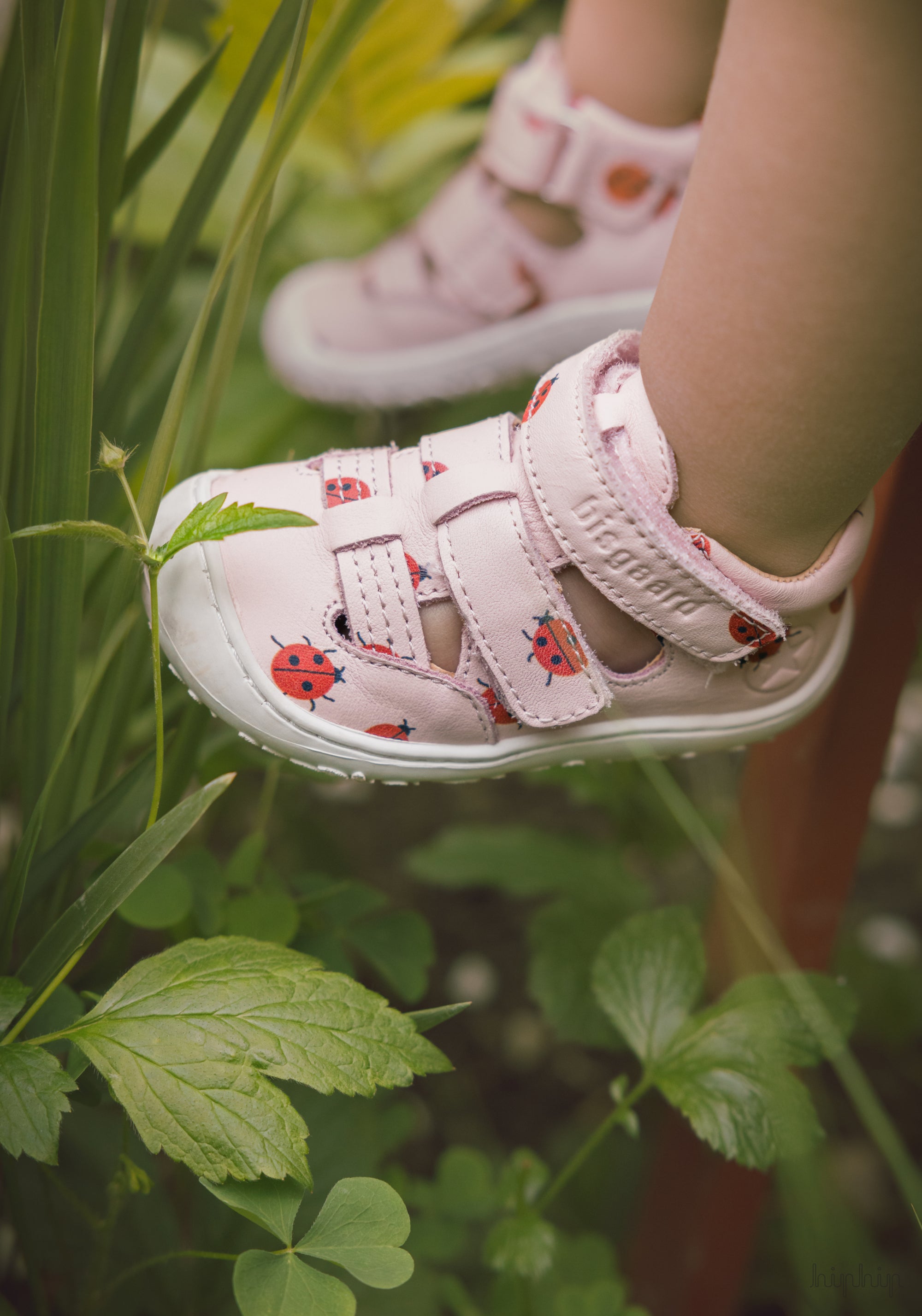 Sandale Barefoot piele - Hana Lady Bugs