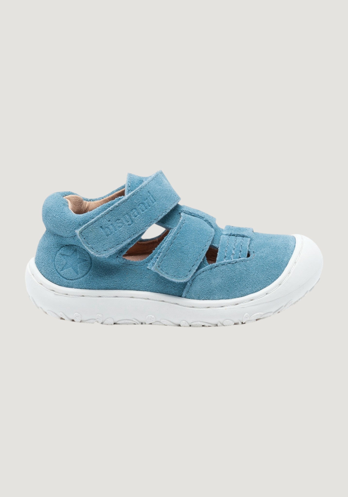 Sandale Barefoot piele întoarsă - Hana Aqua