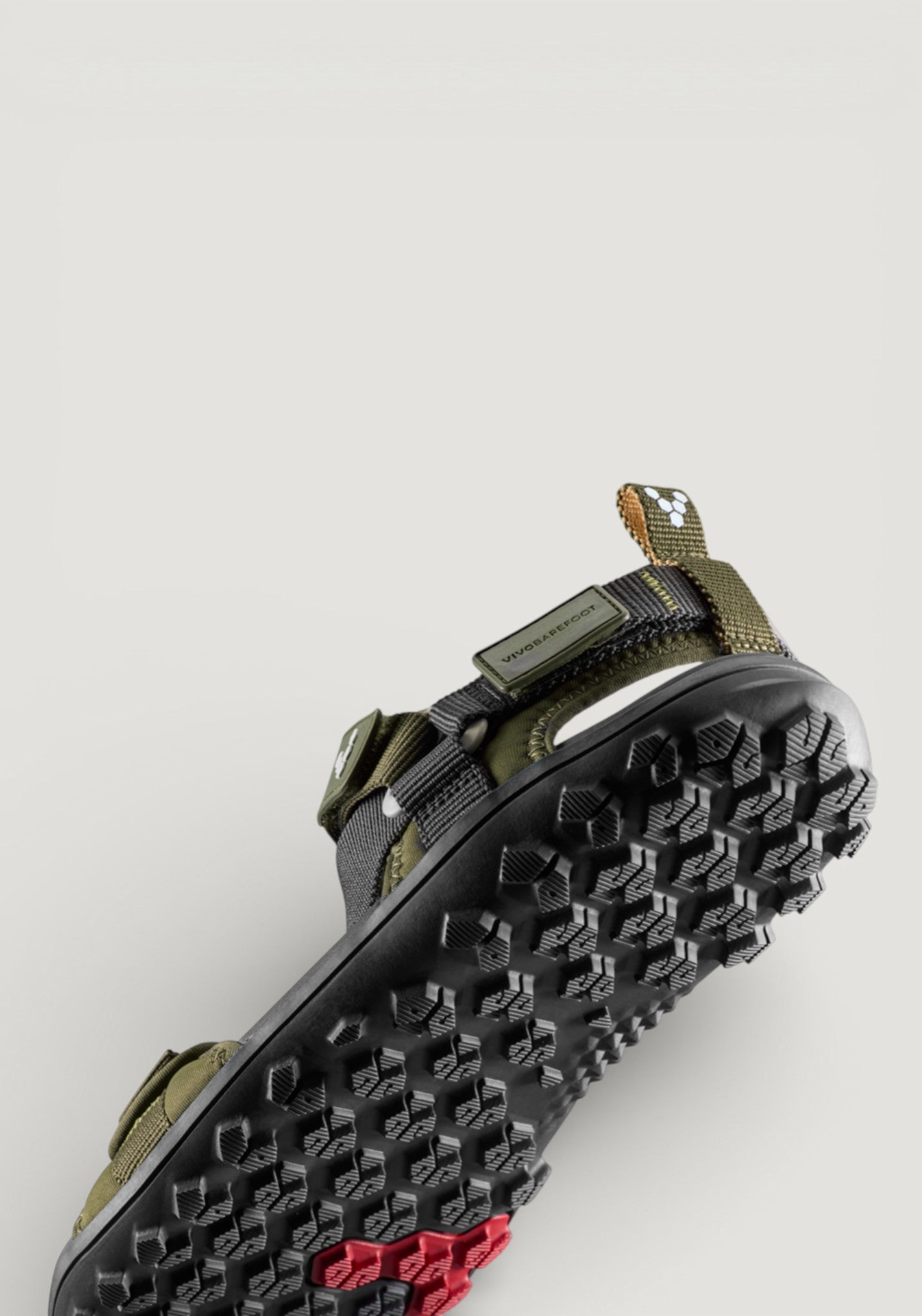 Sandale drumeție Barefoot - Tracker Ora Men Dark Olive